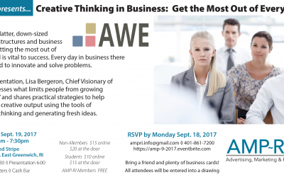 September 19, 2017: “Creative Thinking in Business: Get the Most Out of Every Mind!”